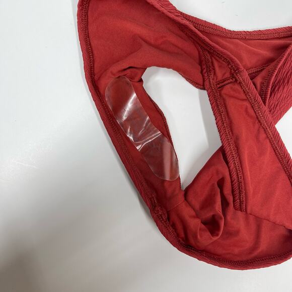 NEW Aerie Bikini Bottom Women's Size XL Red Swim Hi-Leg Cheeky Swimwear NWOT - Picture 3 of 5